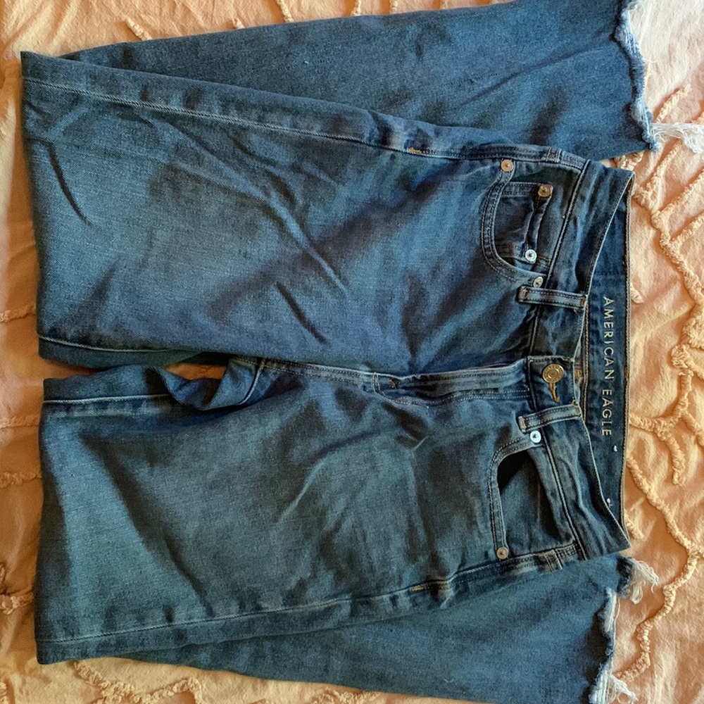 womens american eagle mom jeans